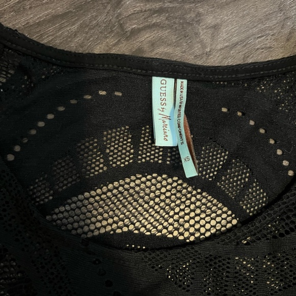 M by Marciano Black Lace Top - Picture 2 of 2